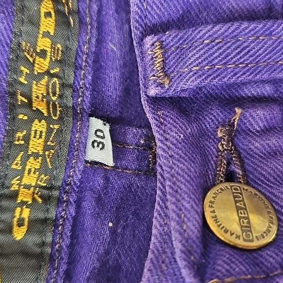90's Vintage Marithe & Francois Girbaud purple jeans 30x31 - Picture 3 of 5